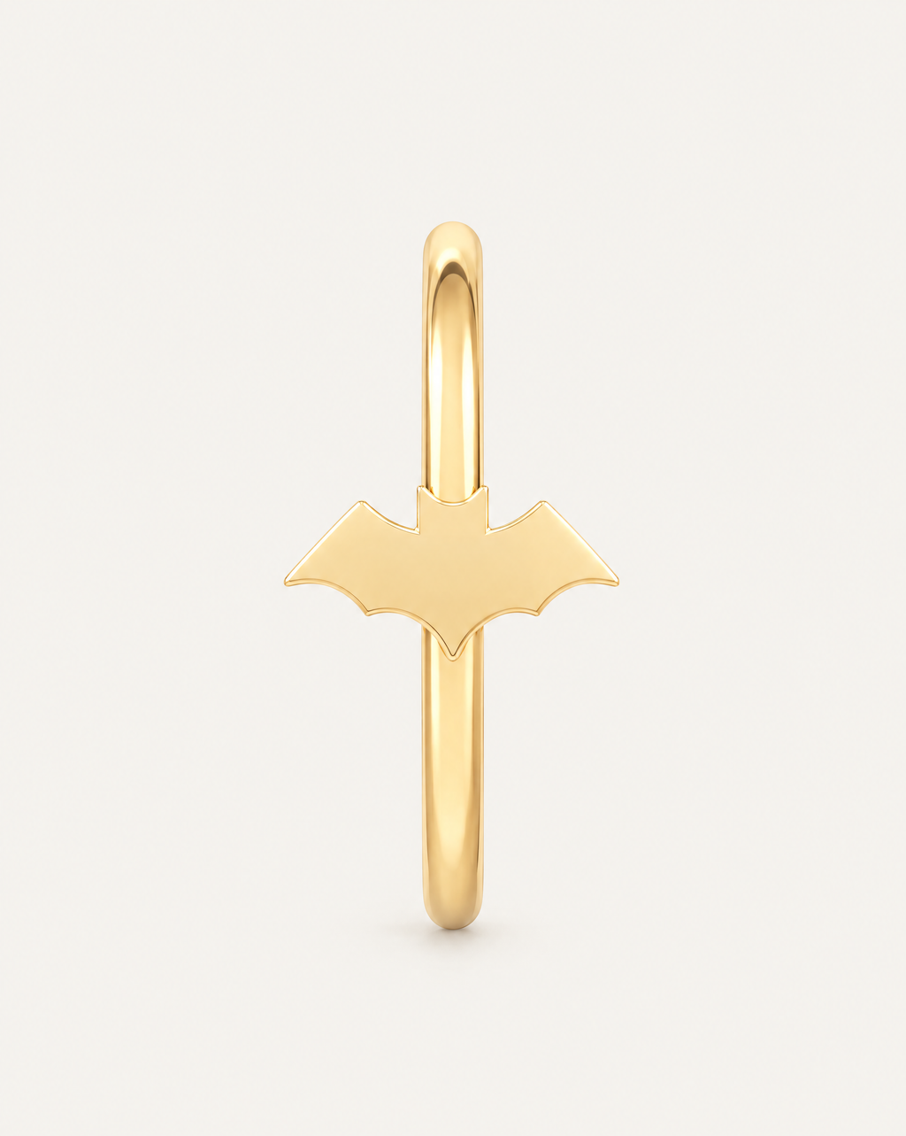 Bat 14ct Solid Gold Tragus Ring