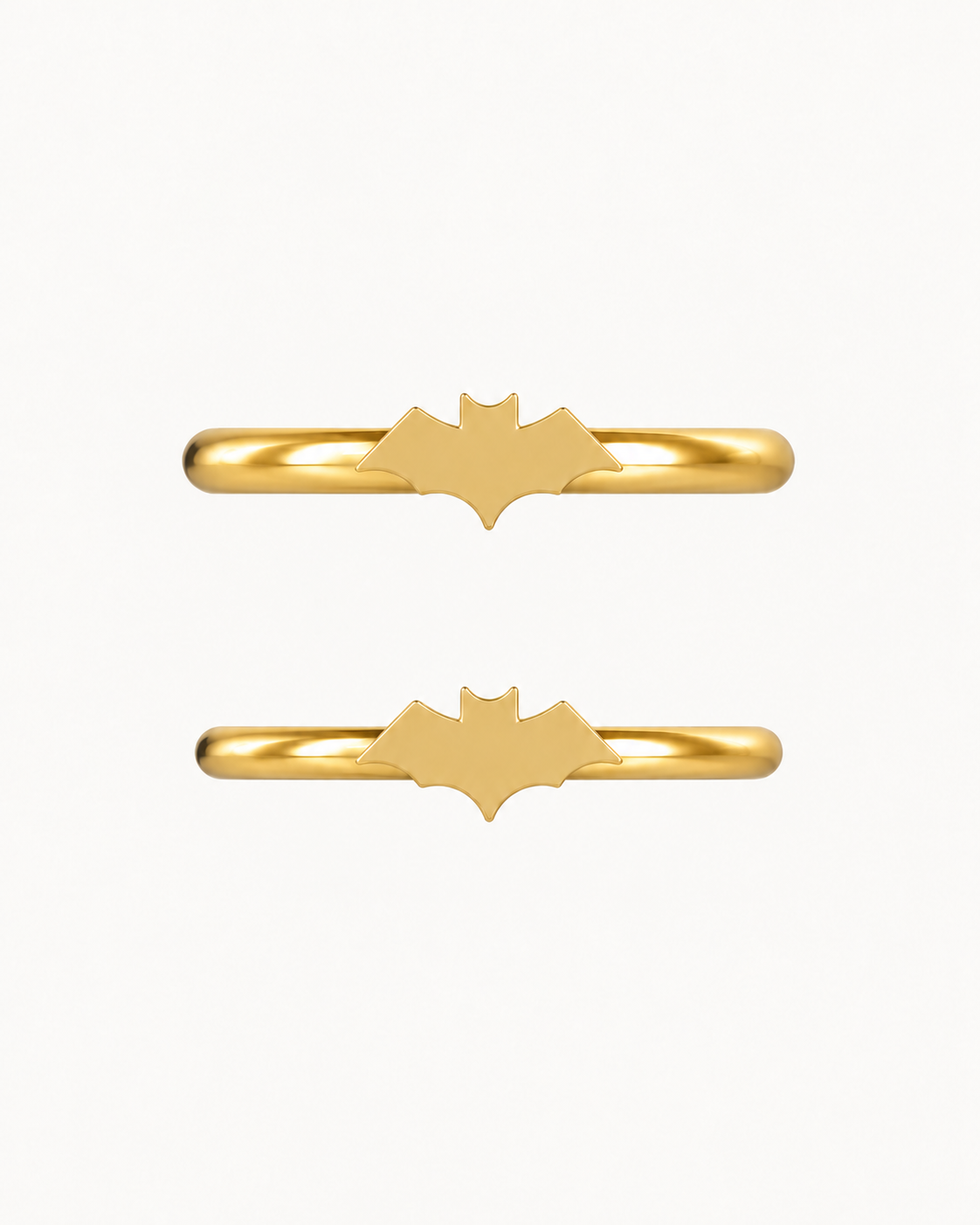 Bat 14ct Solid Gold Helix Hoop