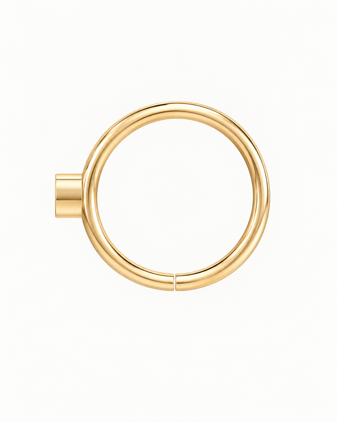 Bat 14ct Solid Gold Rook Hoop