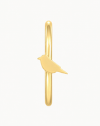 Bird 14ct Solid Gold Nostril Ring
