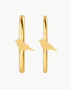 Bird 14ct Solid Gold Nostril Ring