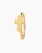 Cross 14ct Solid Gold Nostril Ring