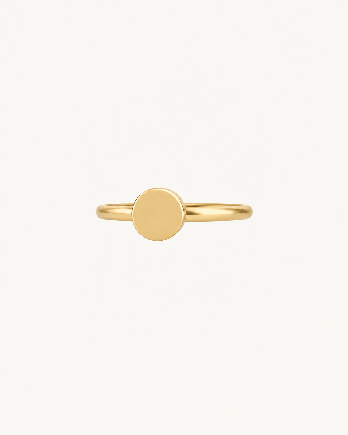Circle 14ct Solid Gold Conch Ring