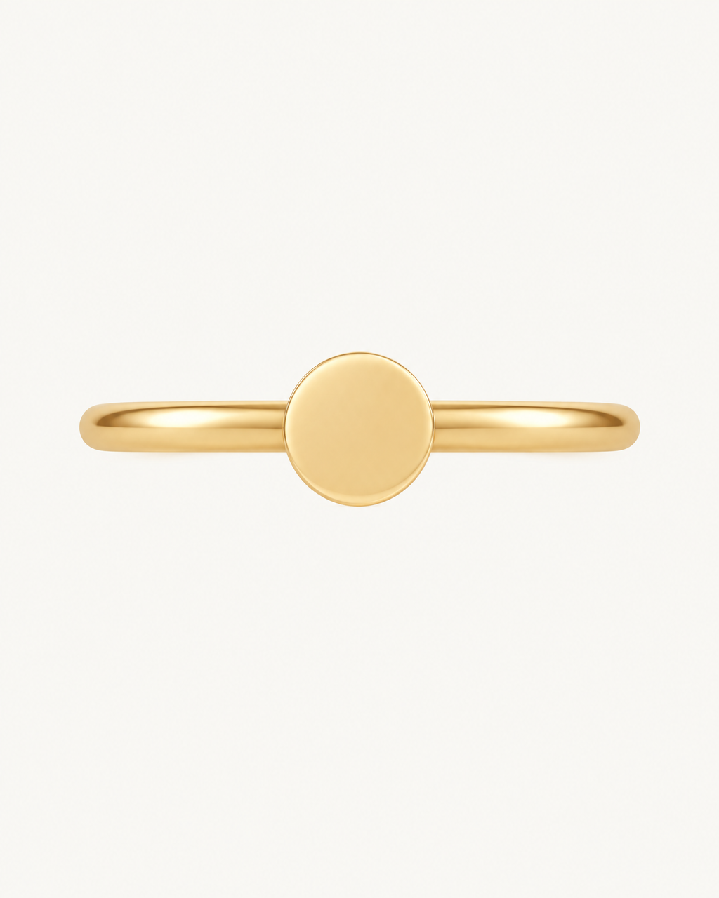 Circle 14ct Solid Gold Conch Ring