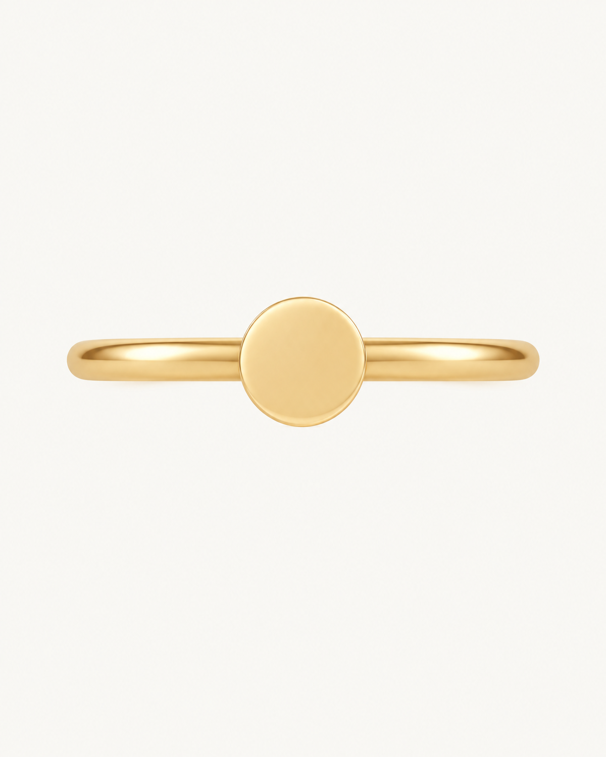 Circle 14ct Solid Gold Conch Ring