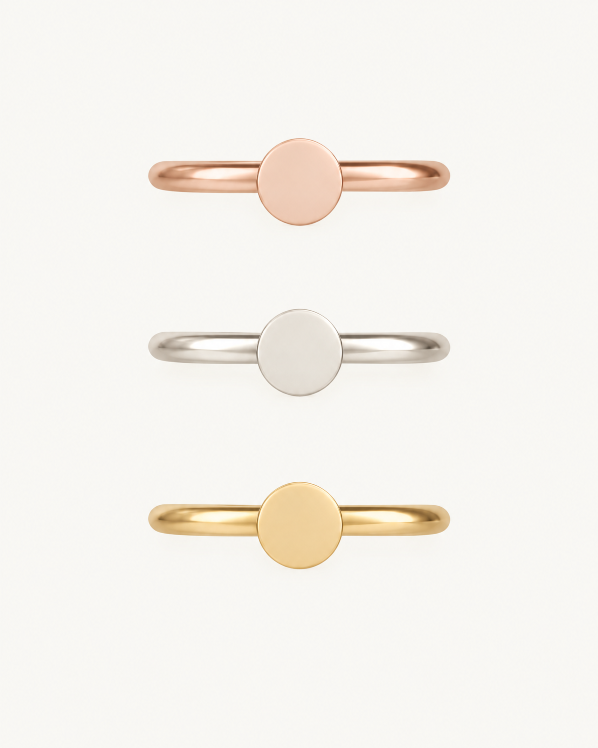 Circle 14ct Solid Gold Helix Hoop