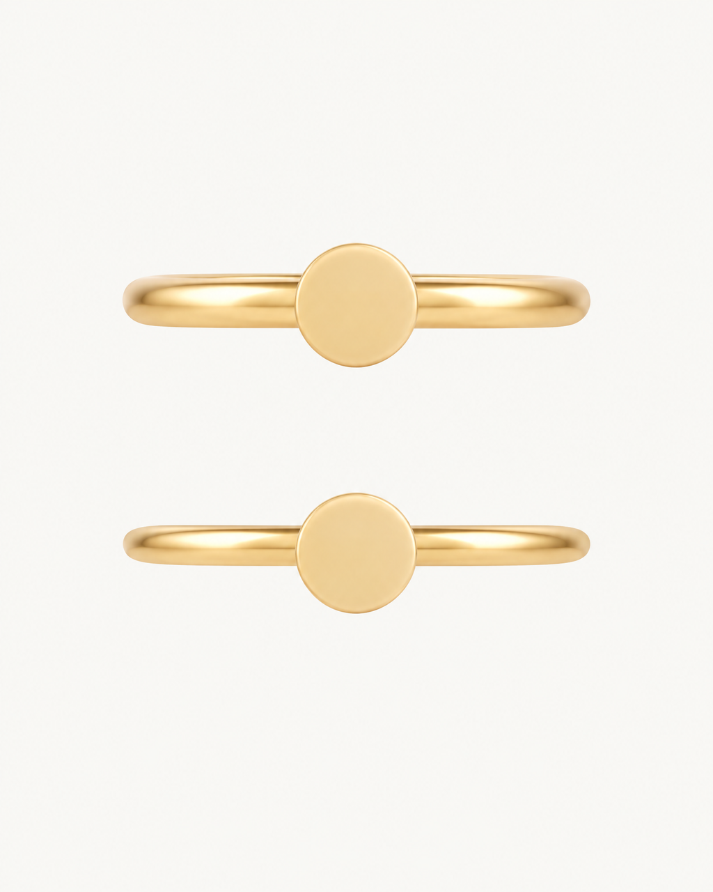 Circle 14ct Solid Gold Helix Hoop