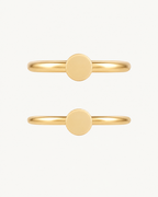Circle 14ct Solid Gold Helix Hoop