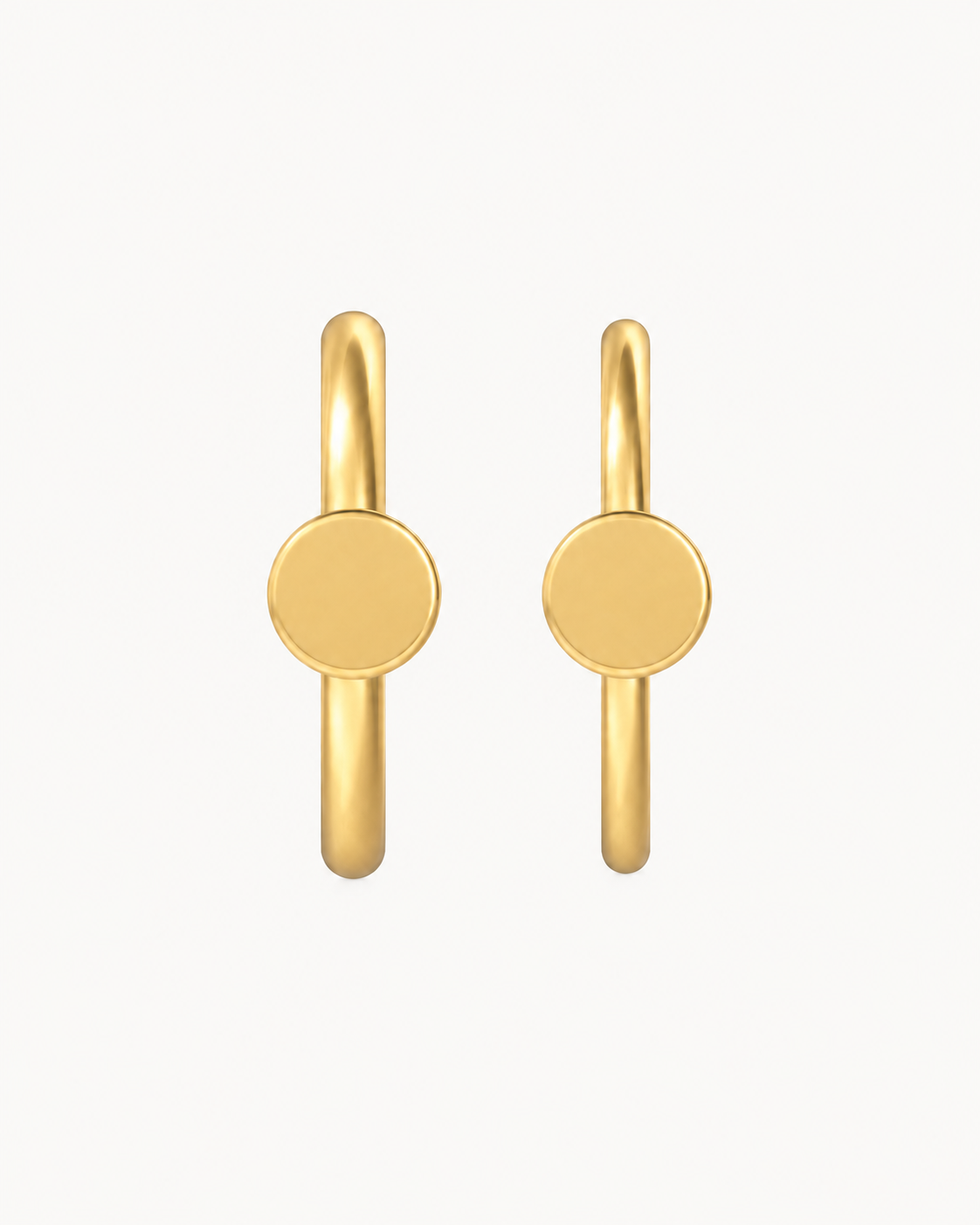 Circle 14ct Solid Gold Rook Hoop