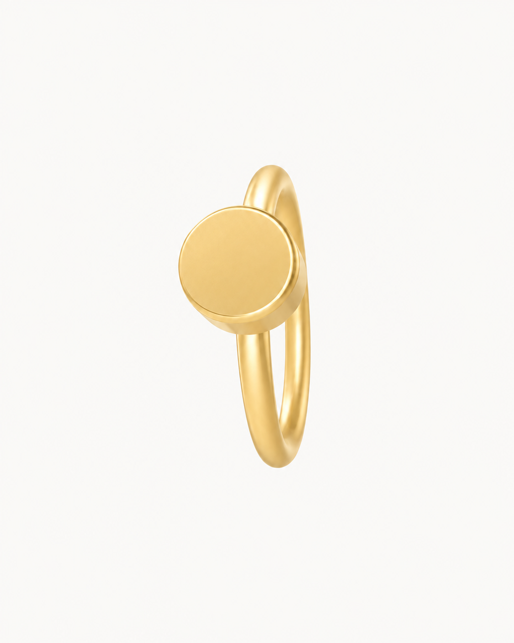 Circle 14ct Solid Gold Rook Hoop