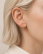 Circle 14ct Solid Gold Huggie Hoop