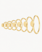 Oval 14ct Solid Gold Nostril Ring