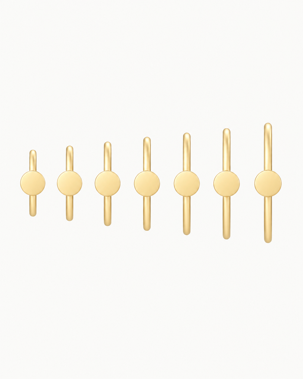 Circle 14ct Solid Gold Nostril Ring