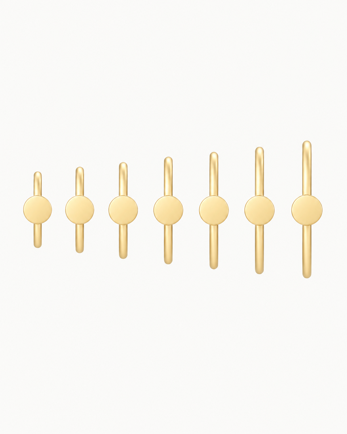Circle 14ct Solid Gold Nostril Ring