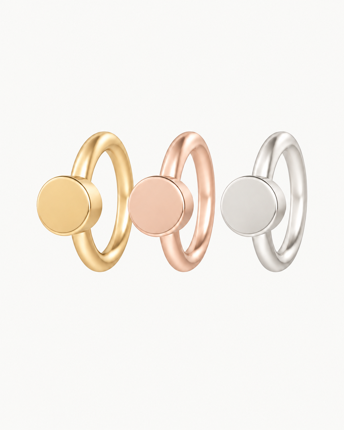 Circle 14ct Solid Gold Nostril Ring