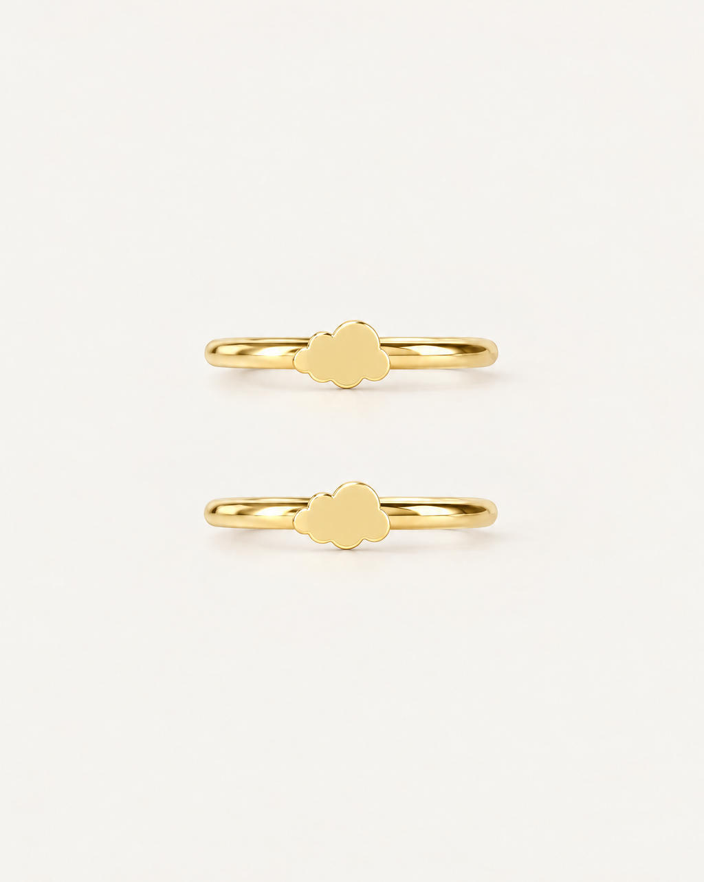Cloud 14ct Solid Gold Helix Hoop