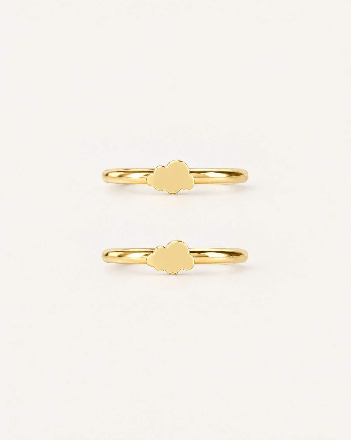 Cloud 14ct Solid Gold Helix Hoop