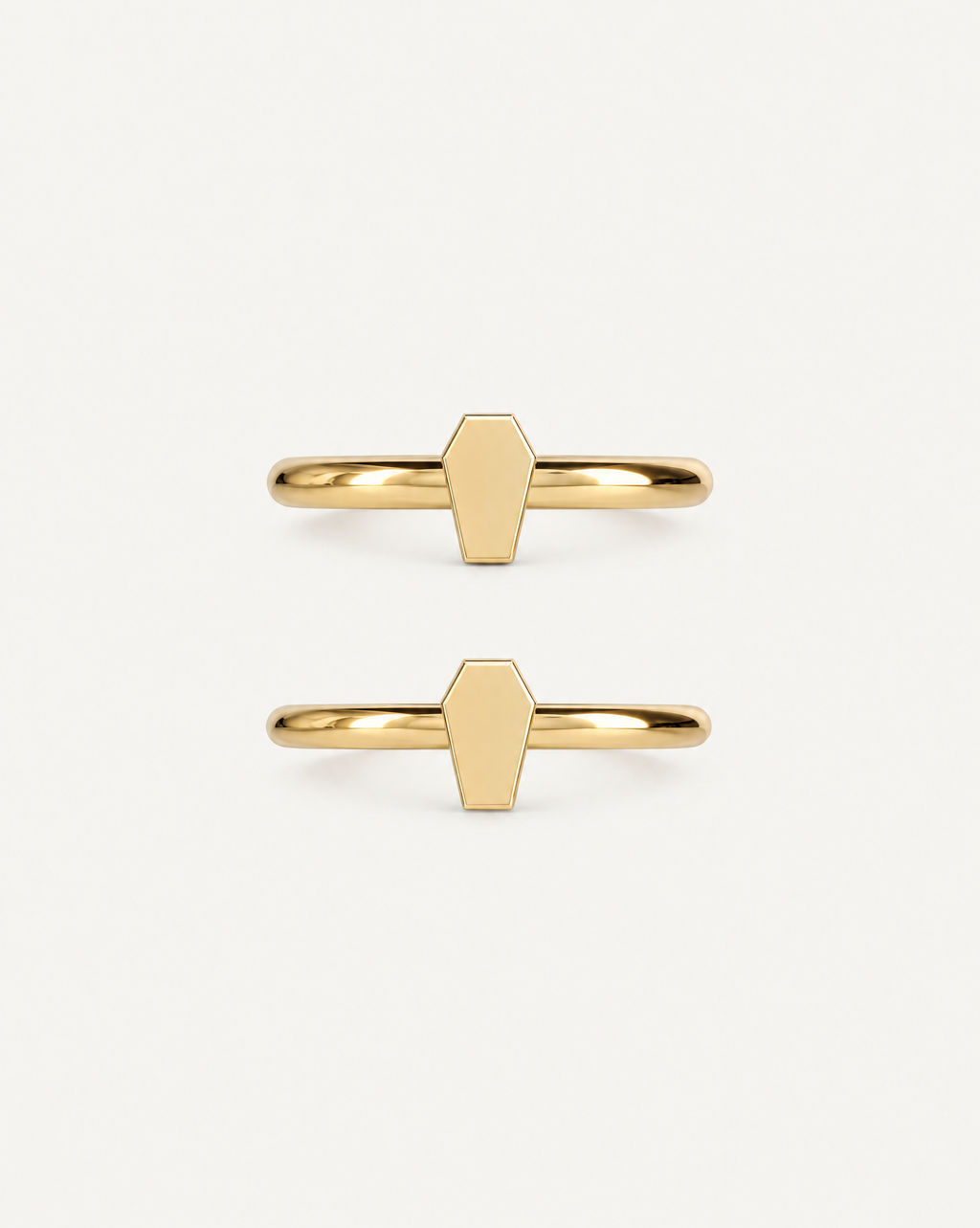 Coffin 14ct Solid Gold Conch Ring