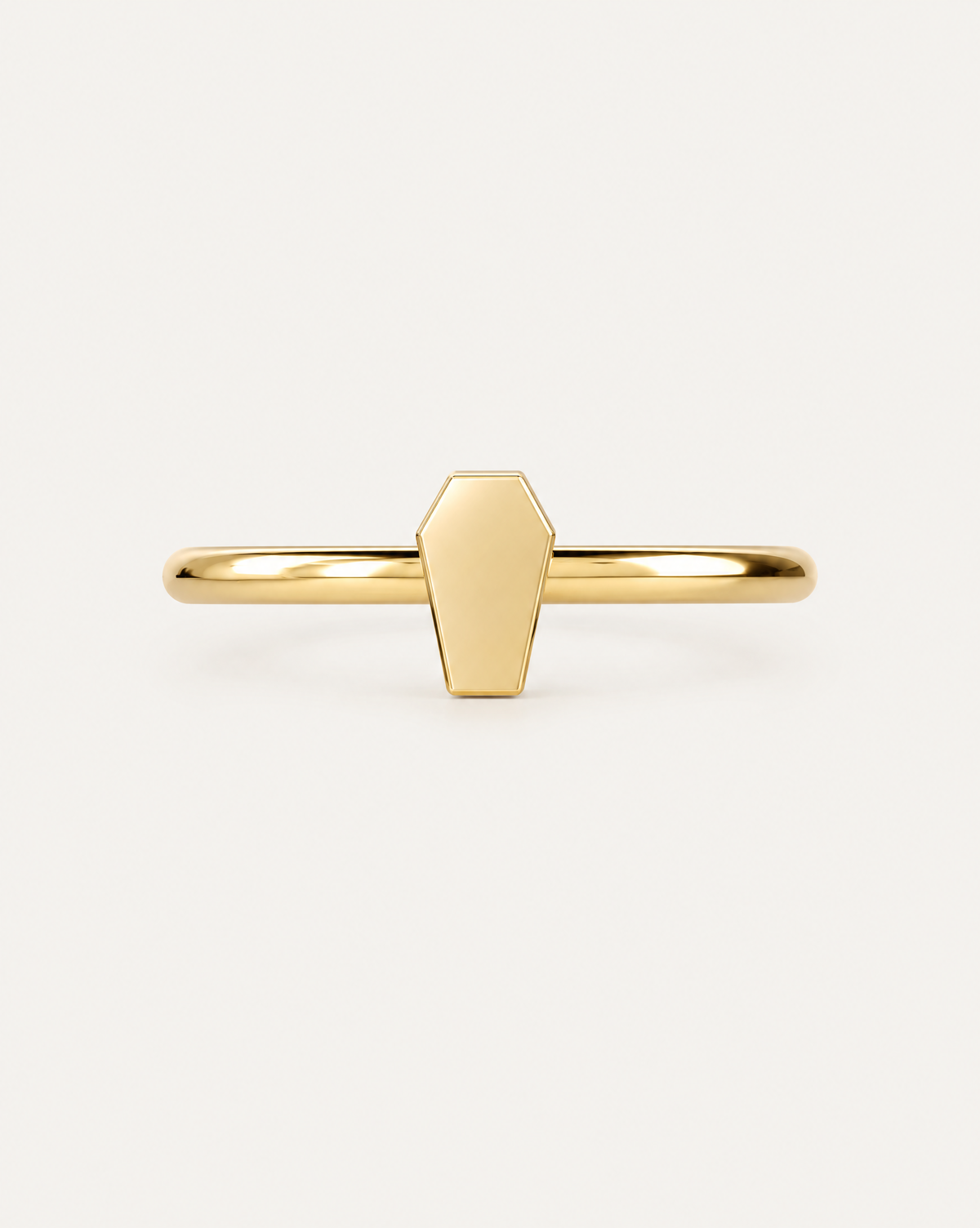 Coffin 14ct Solid Gold Conch Ring