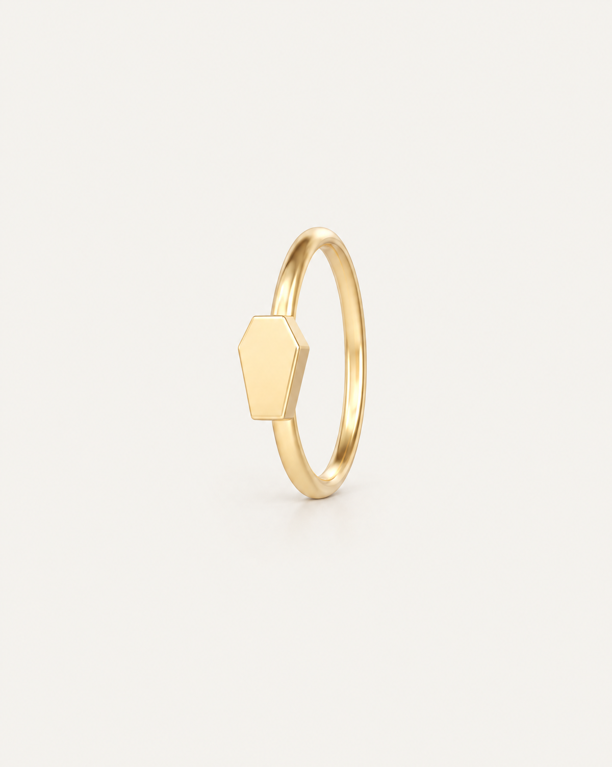 Coffin 14ct Solid Gold Rook Hoop