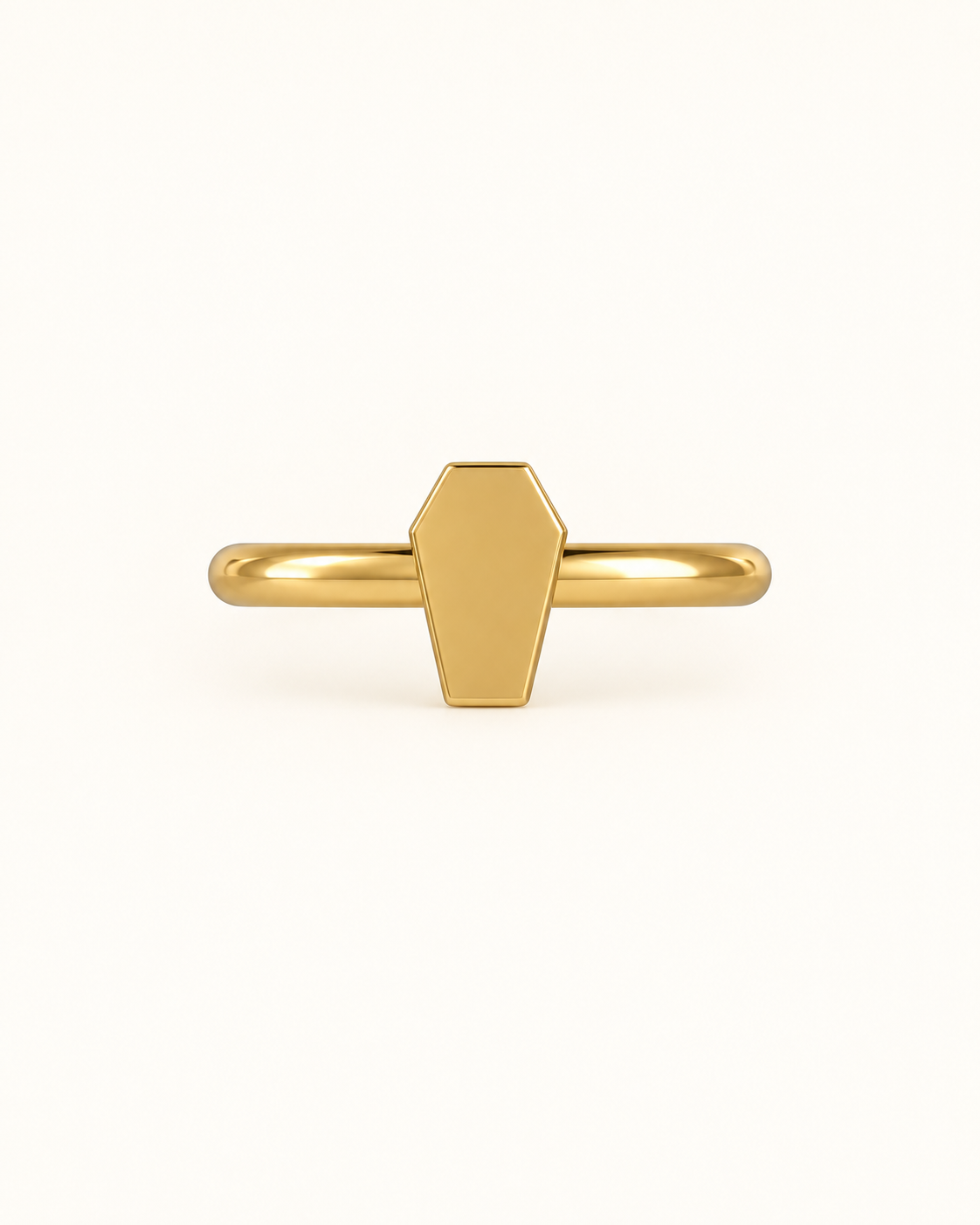 Coffin 14ct Solid Gold Conch Ring