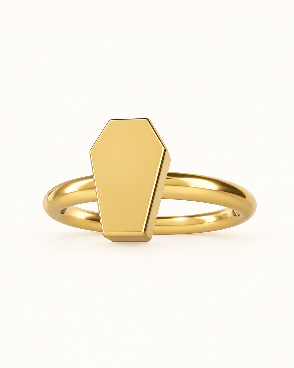Coffin 14ct Solid Gold Conch Ring