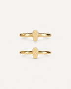Coffin 14ct Solid Gold Helix Hoop