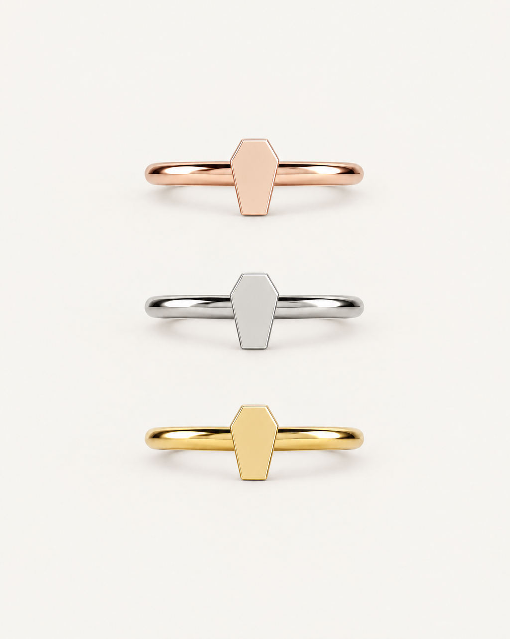 Coffin 14ct Solid Gold Helix Hoop