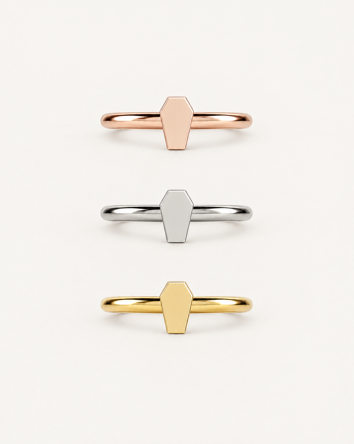 Coffin 14ct Solid Gold Helix Hoop