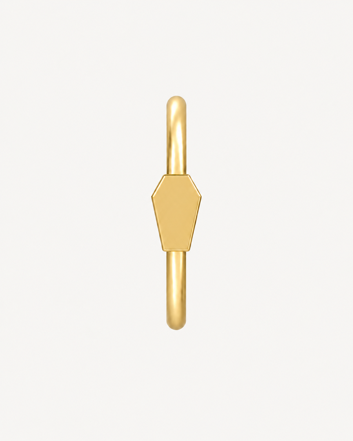 Coffin 14ct Solid Gold Nostril Ring