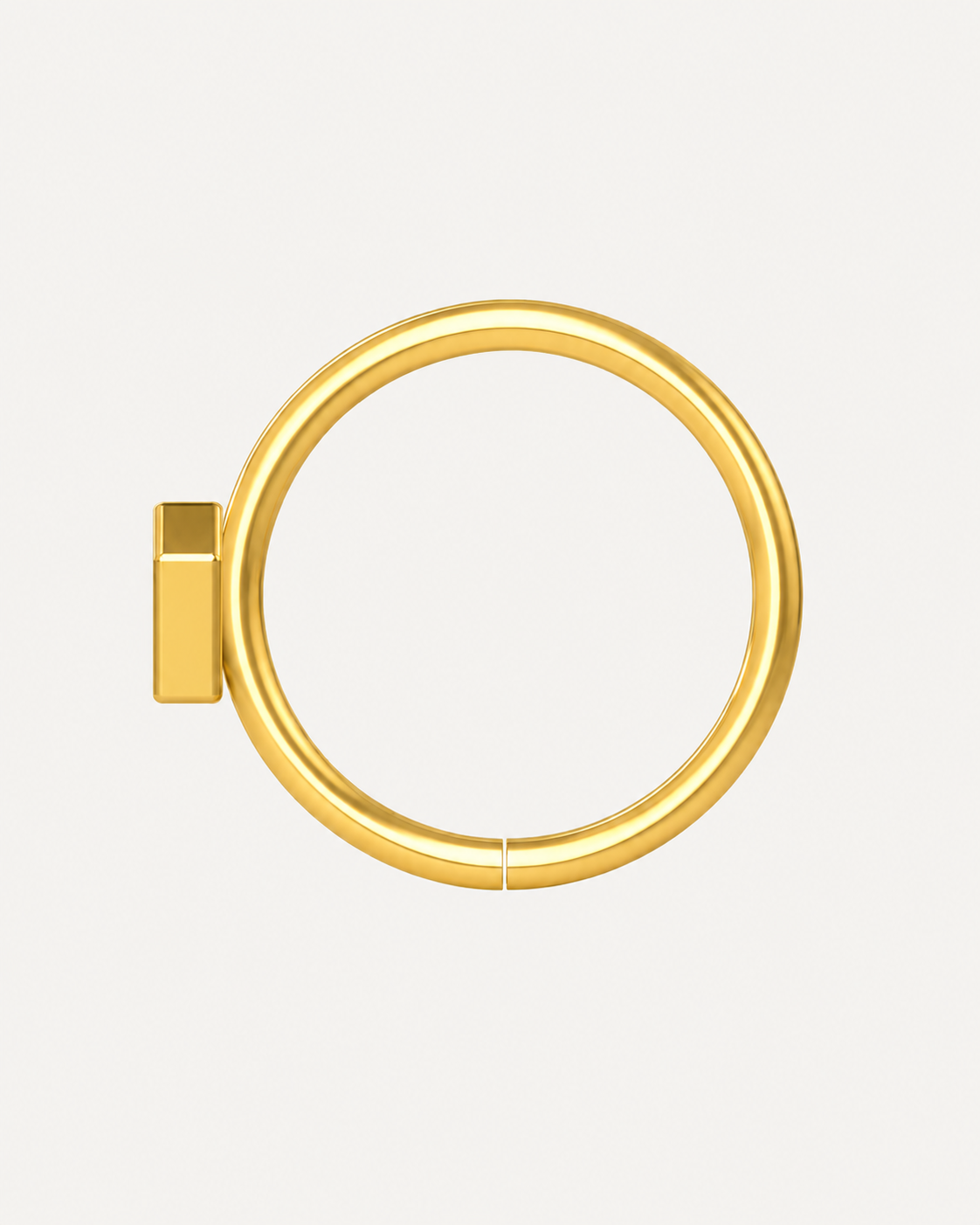 Coffin 14ct Solid Gold Rook Hoop