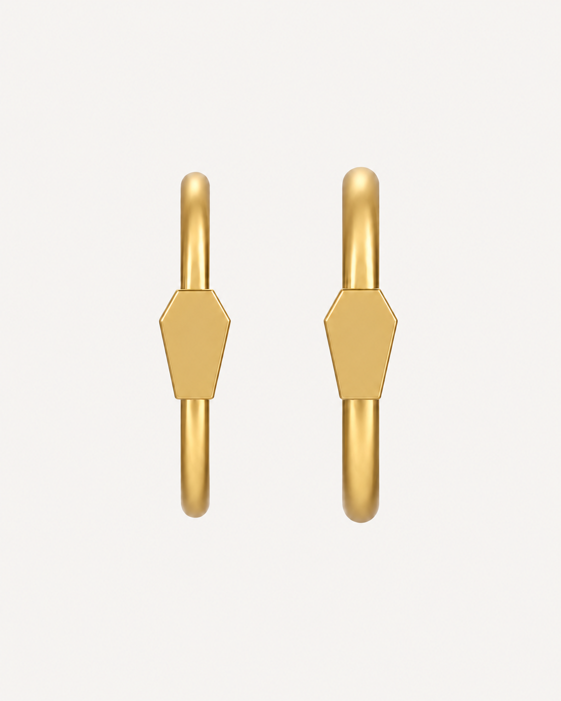 Coffin 14ct Solid Gold Rook Hoop