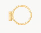 Cross 14ct Solid Gold Lobe Hoop Earring