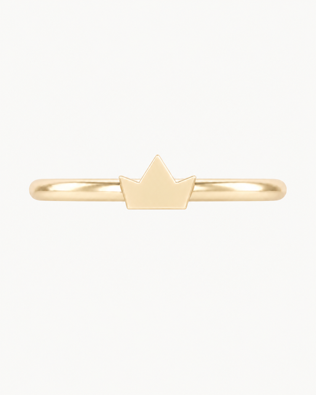 Crown 14ct Solid Gold Conch Ring