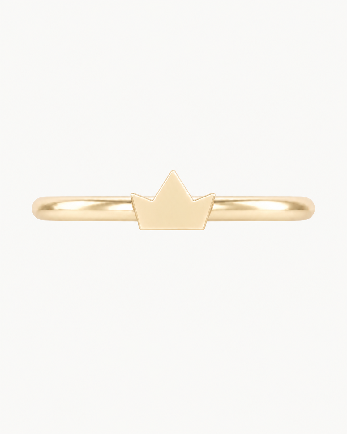Crown 14ct Solid Gold Conch Ring