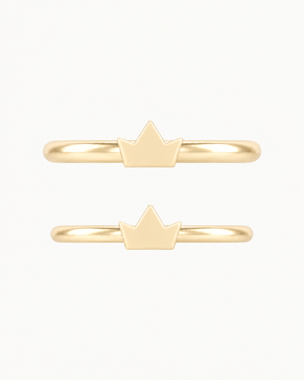 Crown 14ct Solid Gold Conch Ring