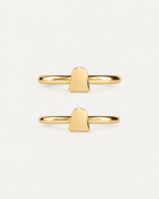 Cute Ghost 14ct Solid Gold Conch Ring