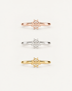 Cute Ghost 14ct Solid Gold Conch Ring