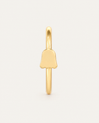 Cute Ghost 14ct Solid Gold Rook Hoop