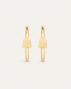 Cute Ghost 14ct Solid Gold Tragus Ring