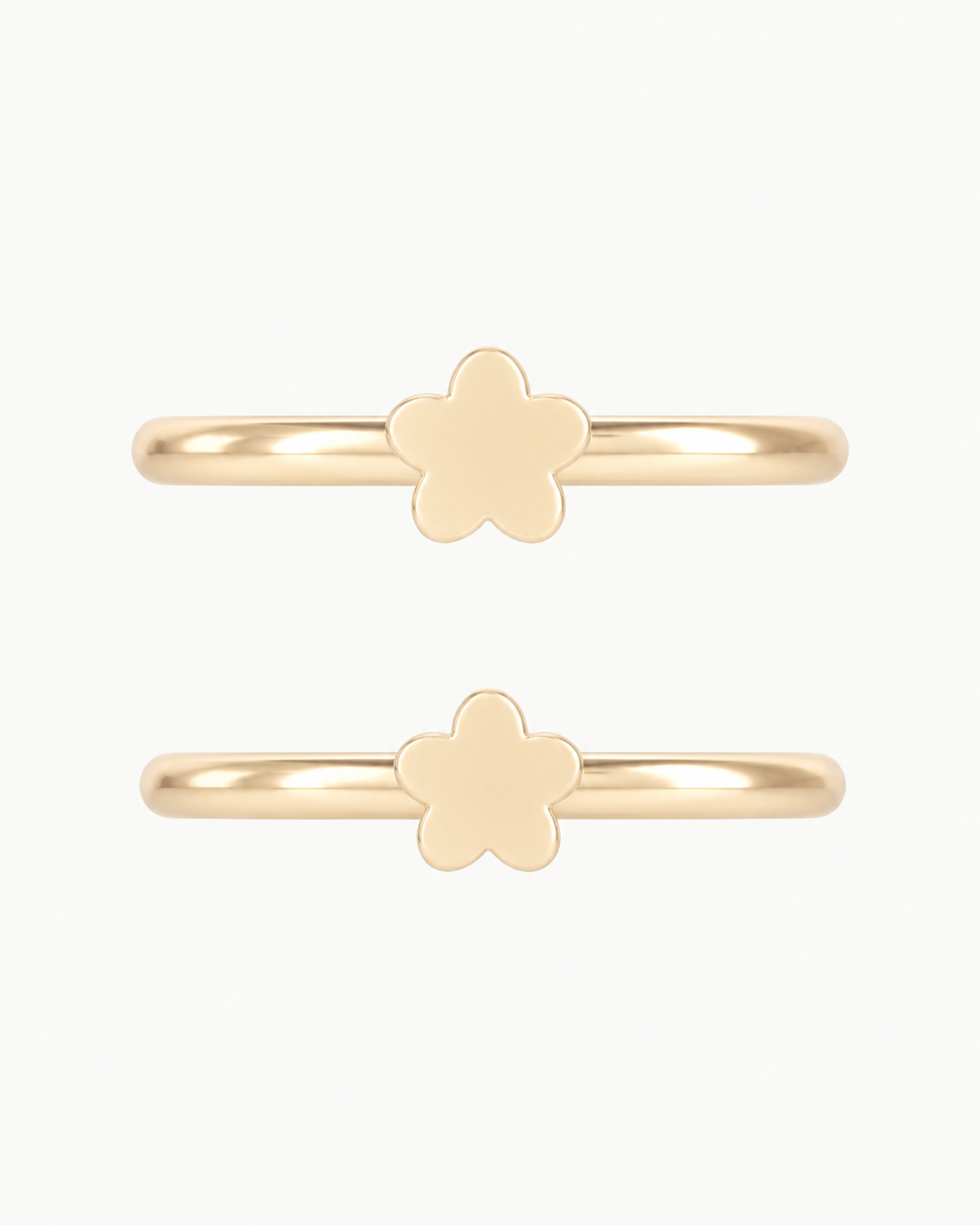 Flower 14ct Solid Gold Conch Ring