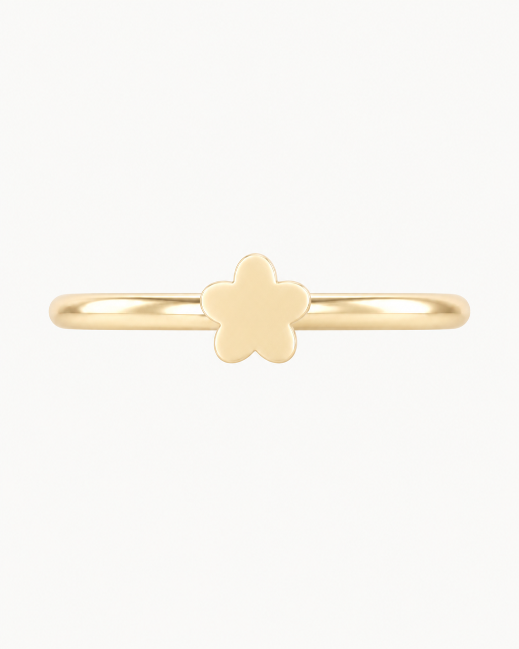 Flower 14ct Solid Gold Conch Ring