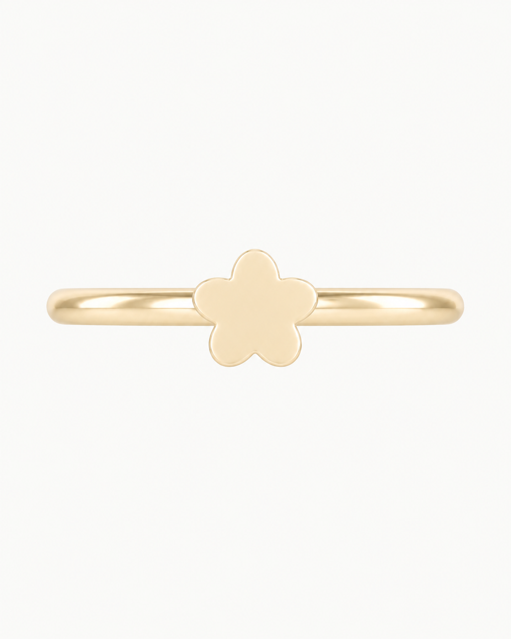 Flower 14ct Solid Gold Conch Ring