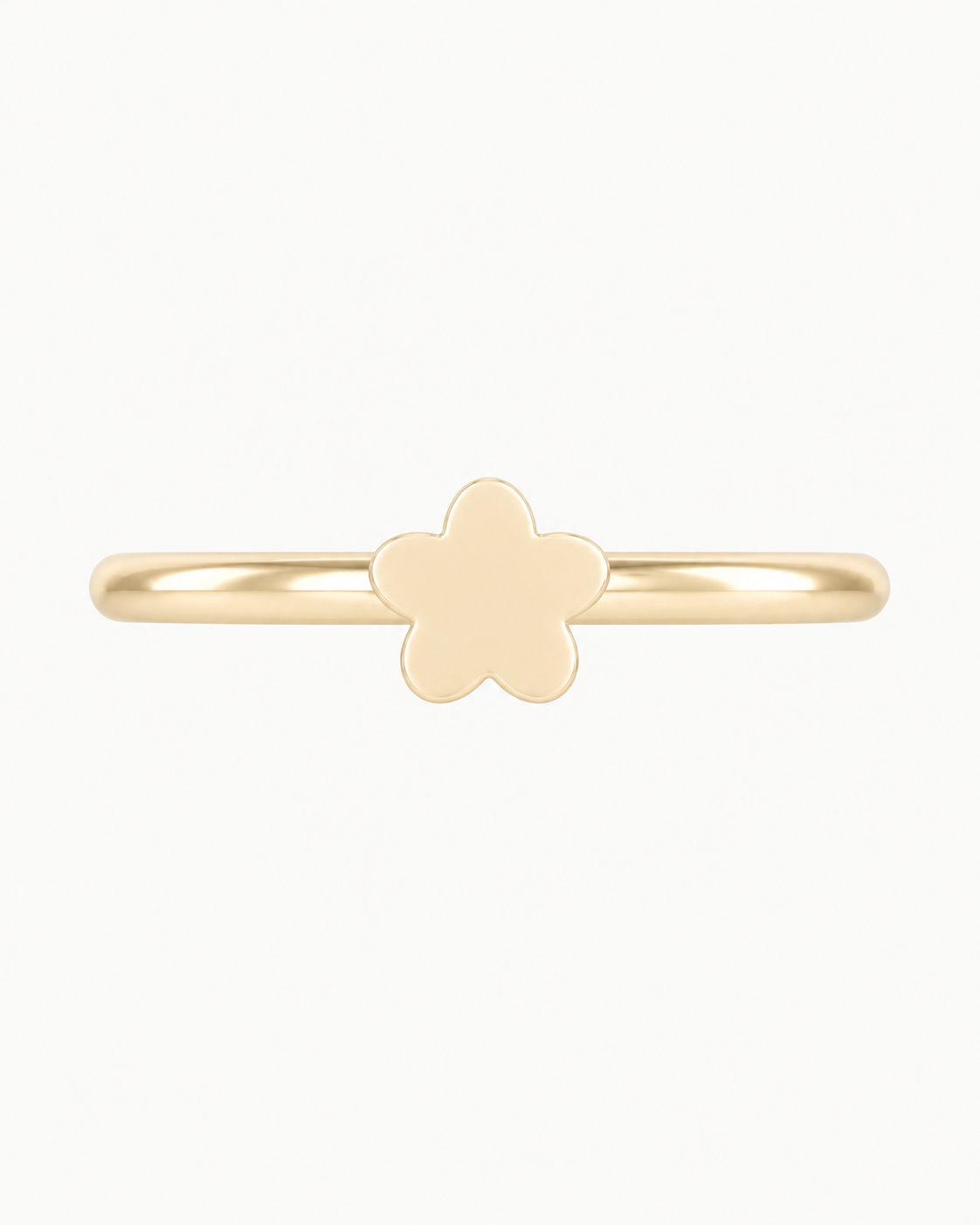Flower 14ct Solid Gold Conch Ring