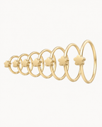 Flower 14ct Solid Gold Lobe Hoop Earring