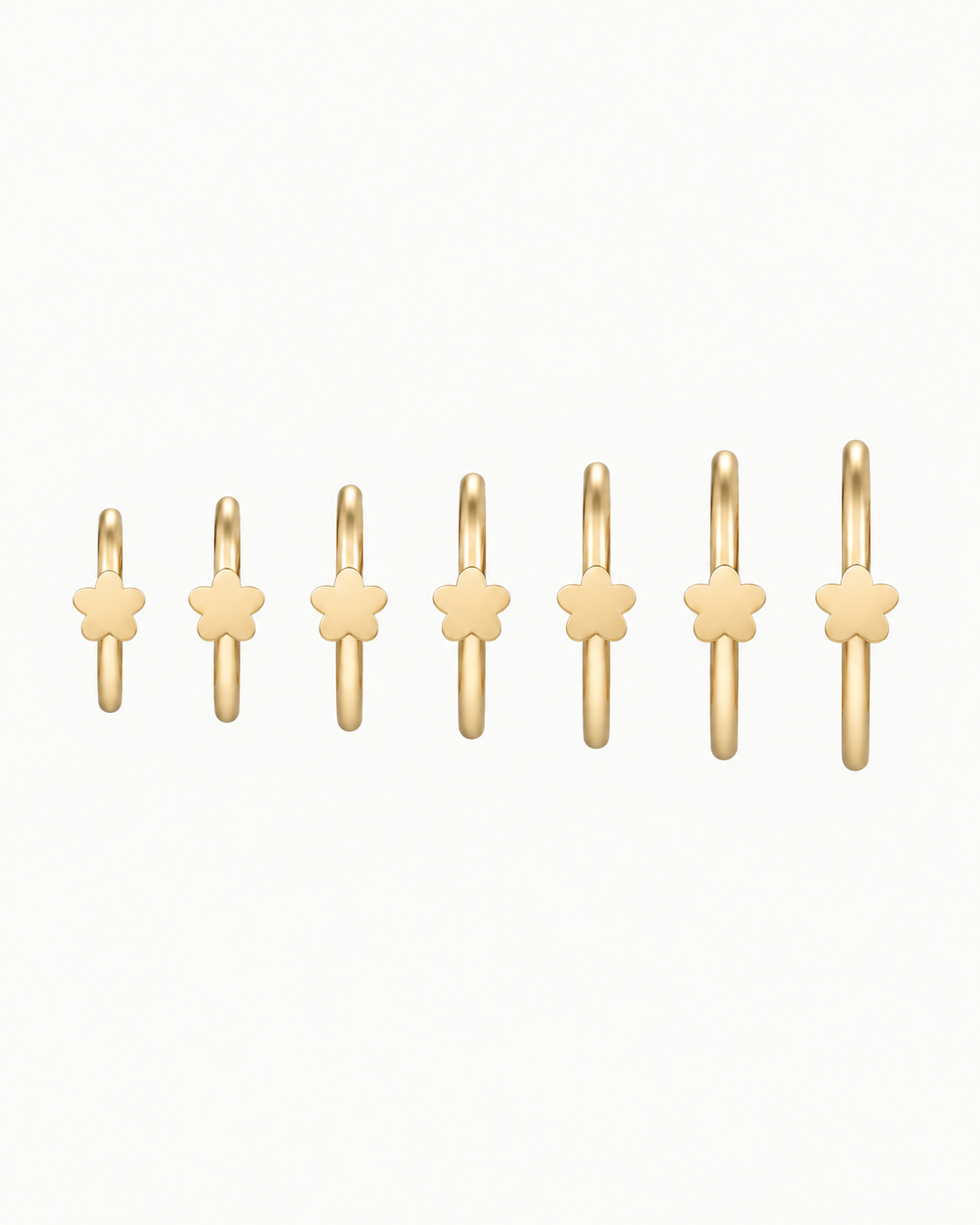 Flower 14ct Solid Gold Nostril Ring