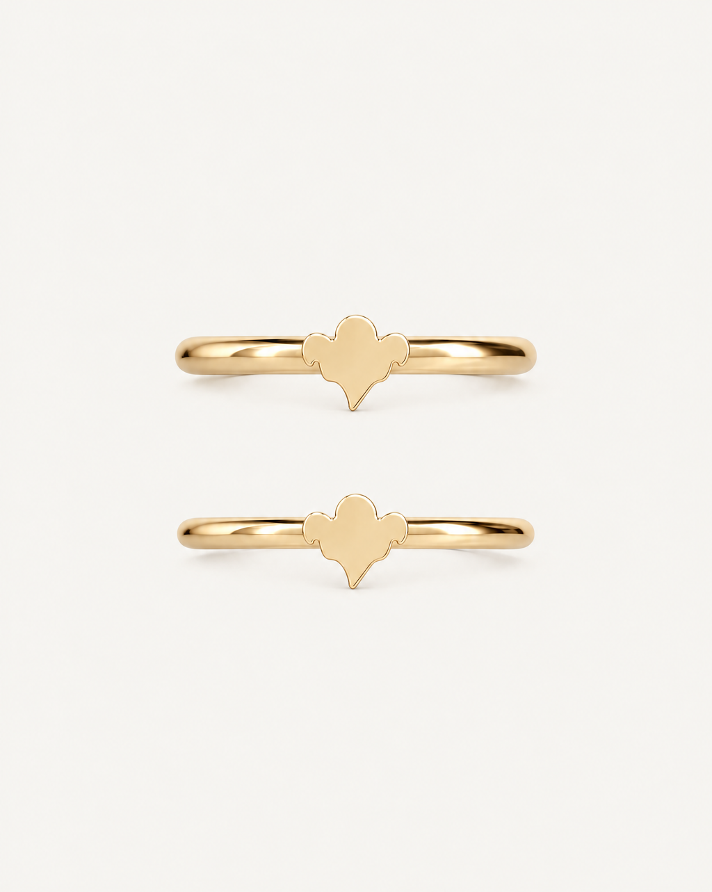 Ghost 14ct Solid Gold Helix Hoop