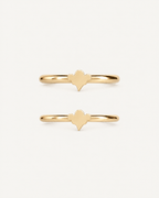 Ghost 14ct Solid Gold Helix Hoop