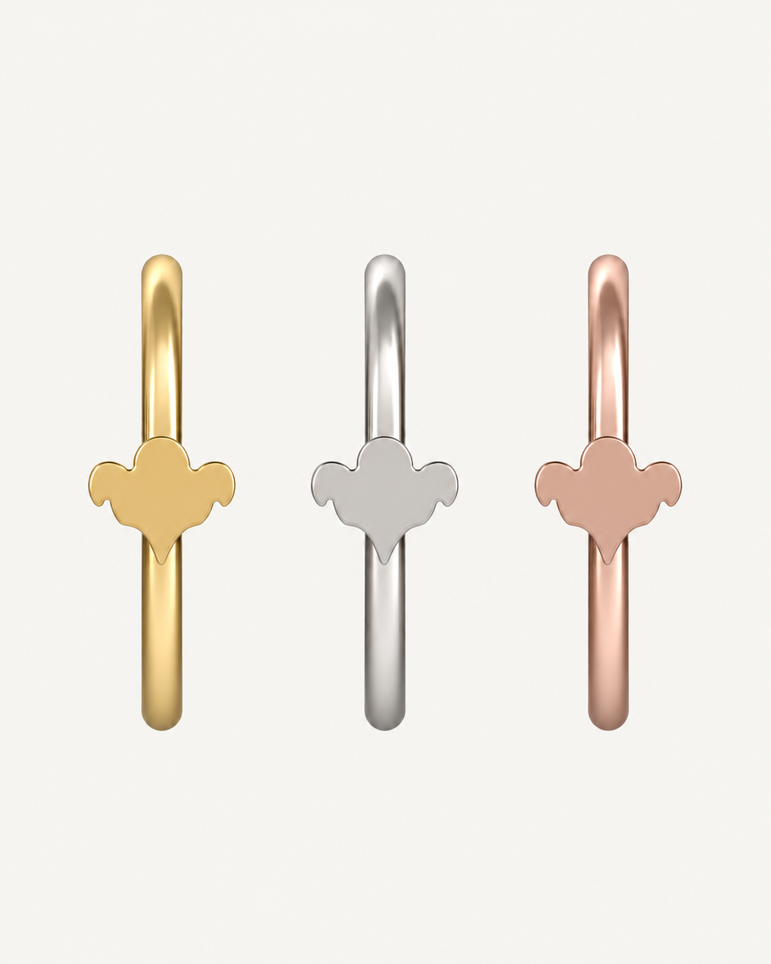 Ghost 14ct Solid Gold Tragus Ring