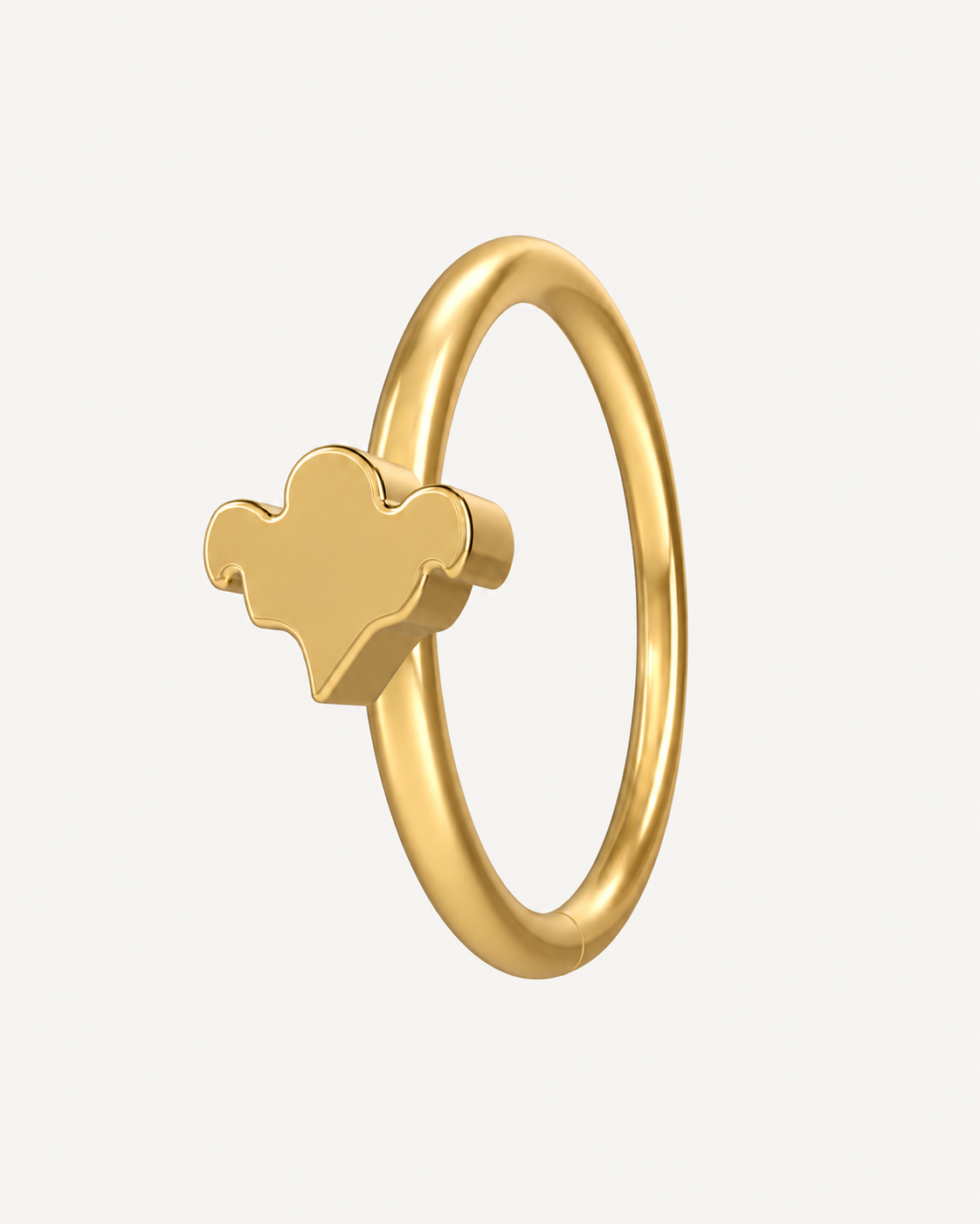 Ghost 14ct Solid Gold Tragus Ring